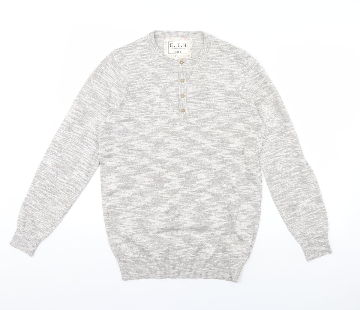 Additional front view of HJH women’s green herringbone jumper, size S
