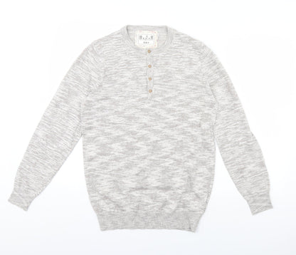 Additional front view of HJH women’s green herringbone jumper, size S