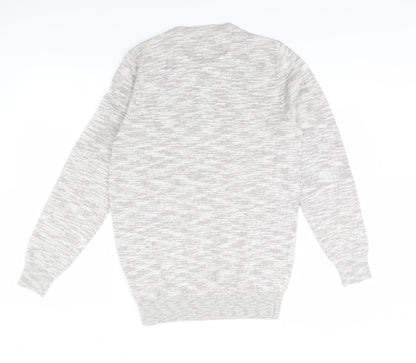 Back view of HJH women’s green herringbone jumper, size S