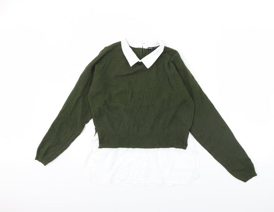 Womens UK Size 10 Select Green Pullover Jumper