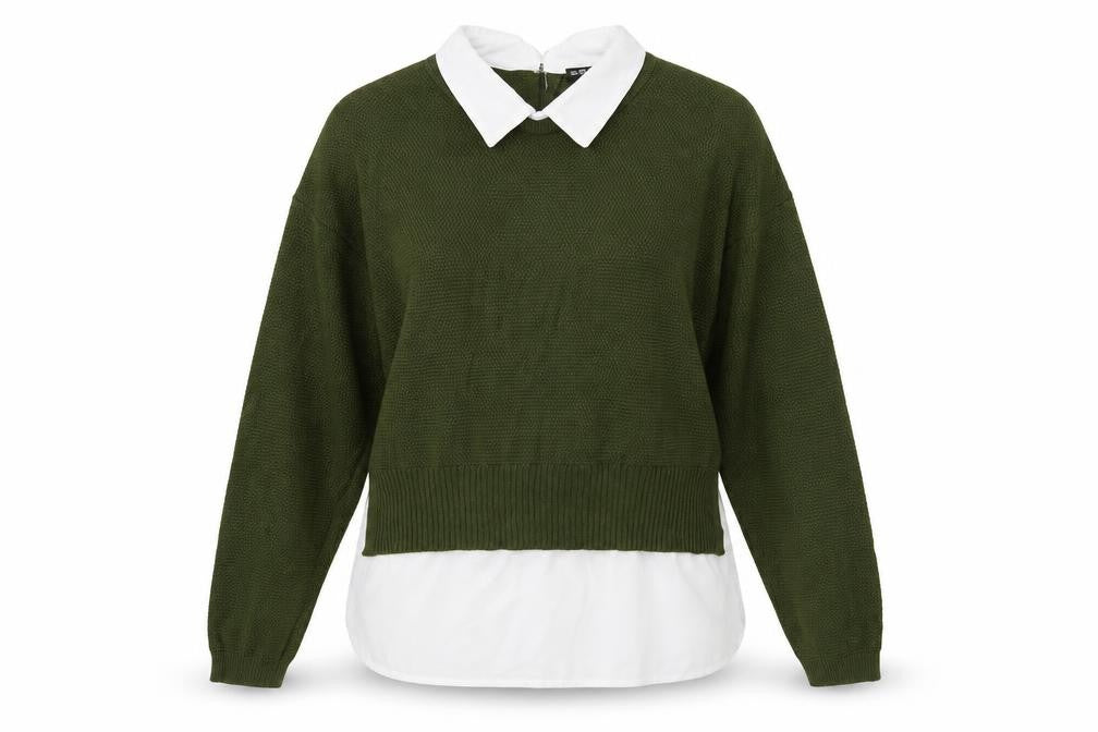 Womens UK Size 10 Select Green Pullover Jumper