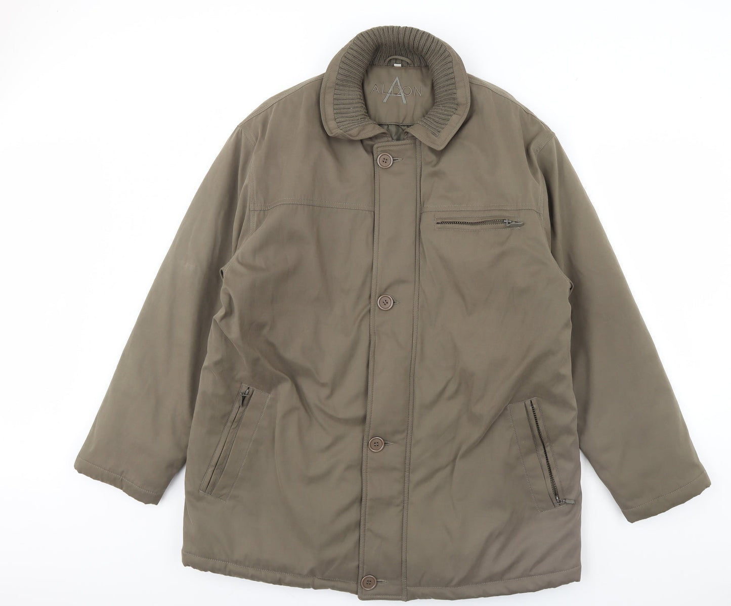 aldon Mens Green   Rain Coat Coat Size M