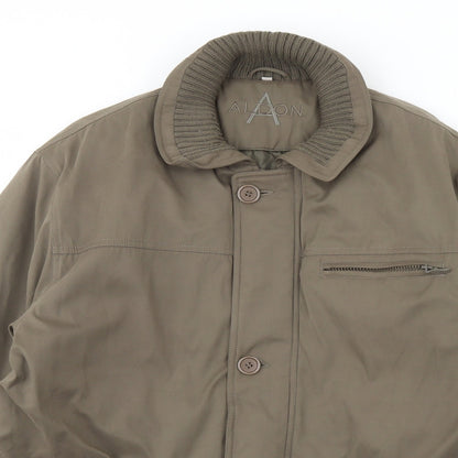 aldon Mens Green   Rain Coat Coat Size M