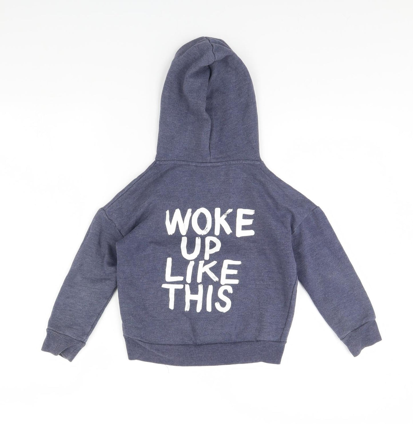 Outfit Boys Blue   Pullover Hoodie Size 7 Years  - Woke up like this