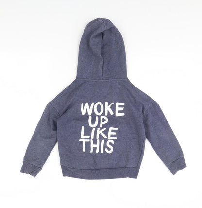 Outfit Boys Blue   Pullover Hoodie Size 7 Years  - Woke up like this