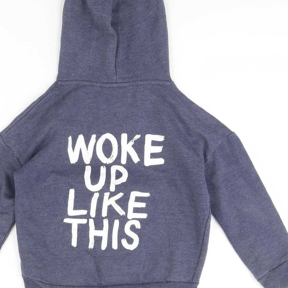 Outfit Boys Blue   Pullover Hoodie Size 7 Years  - Woke up like this