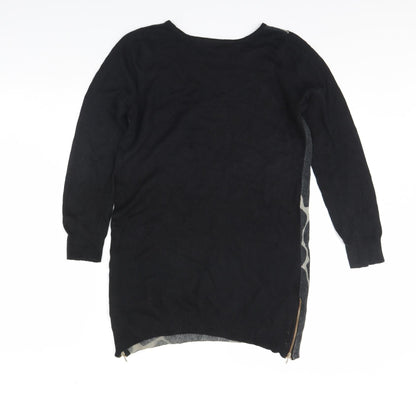 Womens UK Size 12 M&S Black Pullover Jumper