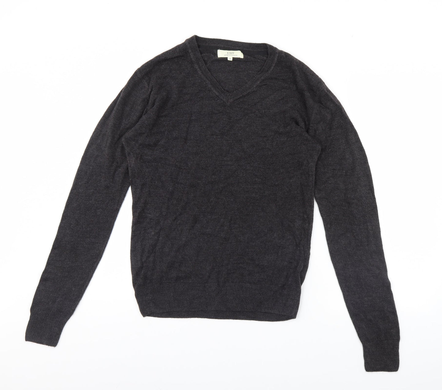 Easy Mens Grey   Pullover Jumper Size M