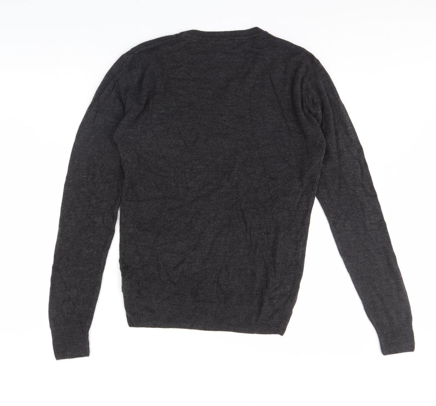 Easy Mens Grey   Pullover Jumper Size M