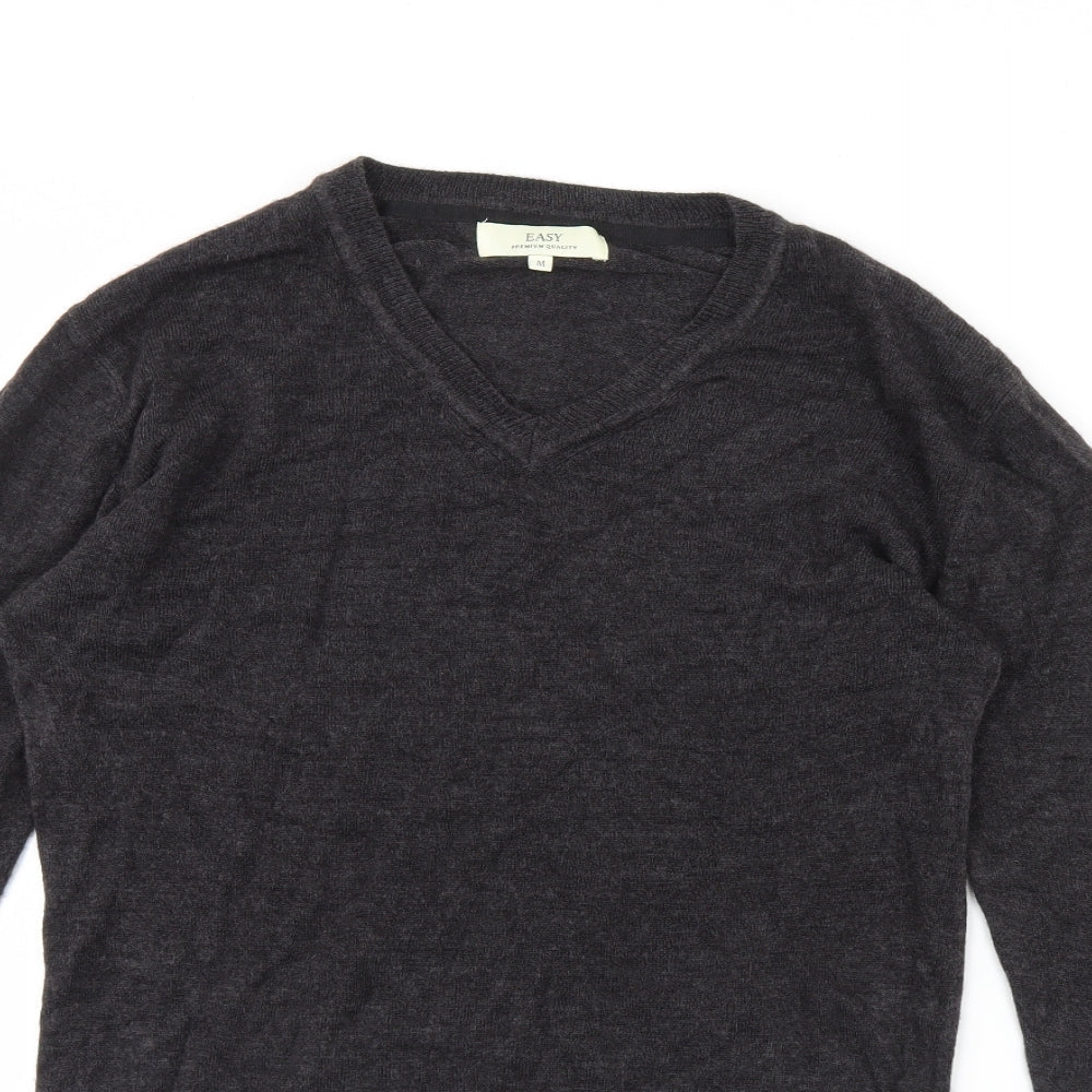 Easy Mens Grey   Pullover Jumper Size M