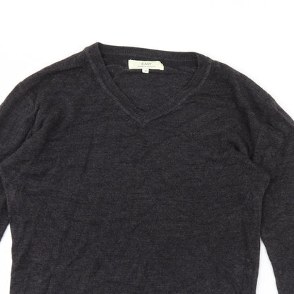 Easy Mens Grey   Pullover Jumper Size M