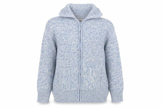 Front view of Bonmarché women’s blue jacket, size L