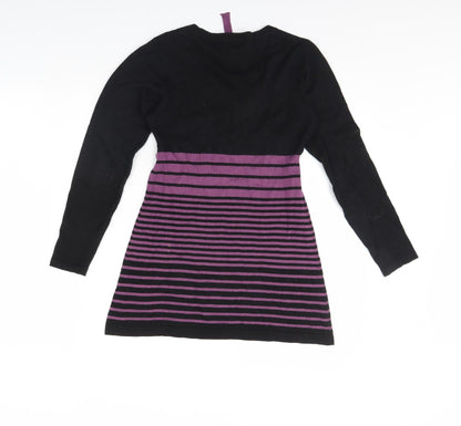 Womens UK Size 8 Preworn Black Pullover Jumper