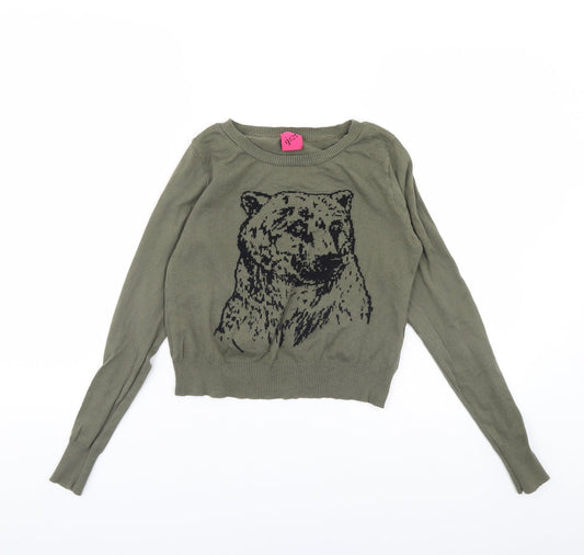 George Womens Green   Pullover Jumper Size 6