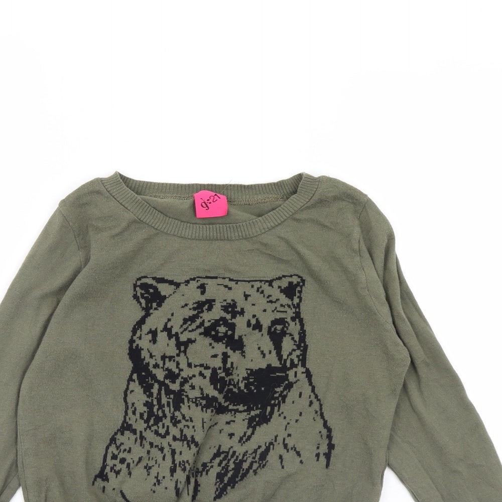 George Womens Green   Pullover Jumper Size 6