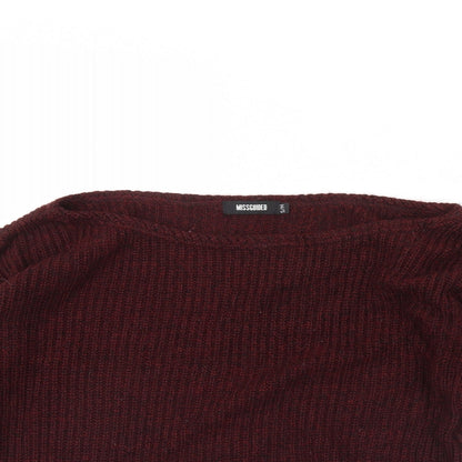 Womens UK Size S Missguided Red Pullover Jumper