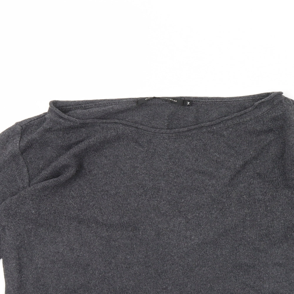 magan Womens Grey   Pullover Jumper Size M
