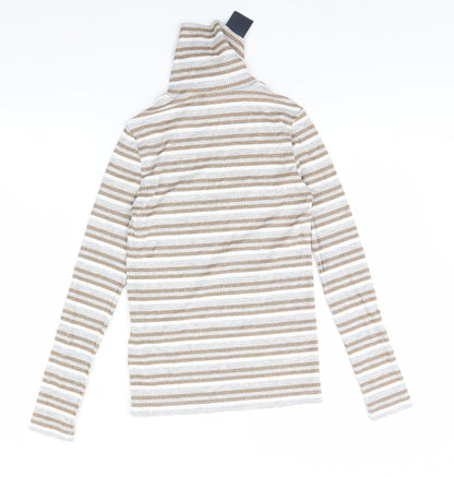 Womens UK Size 6 M&S Beige Pullover Jumper