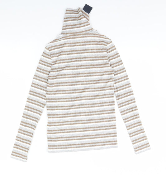Womens UK Size 6 M&S Beige Pullover Jumper