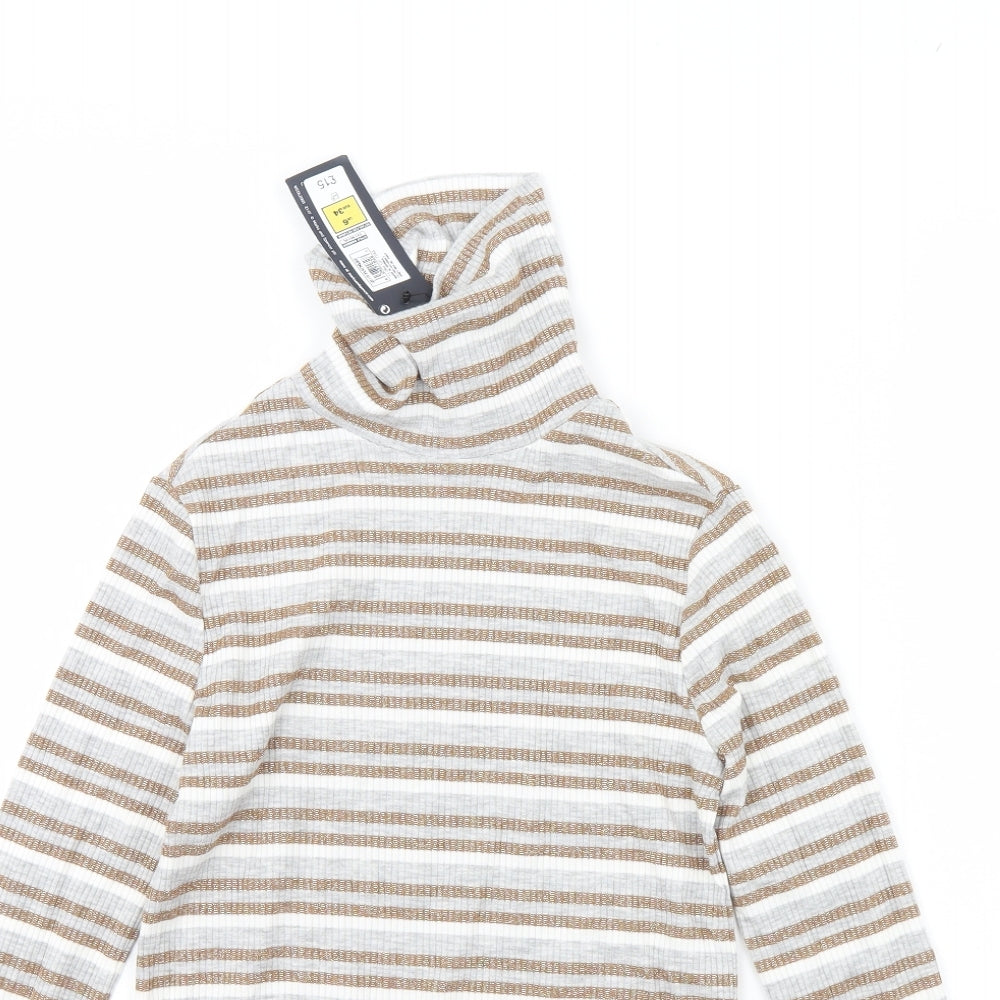 Womens UK Size 6 M&S Beige Pullover Jumper