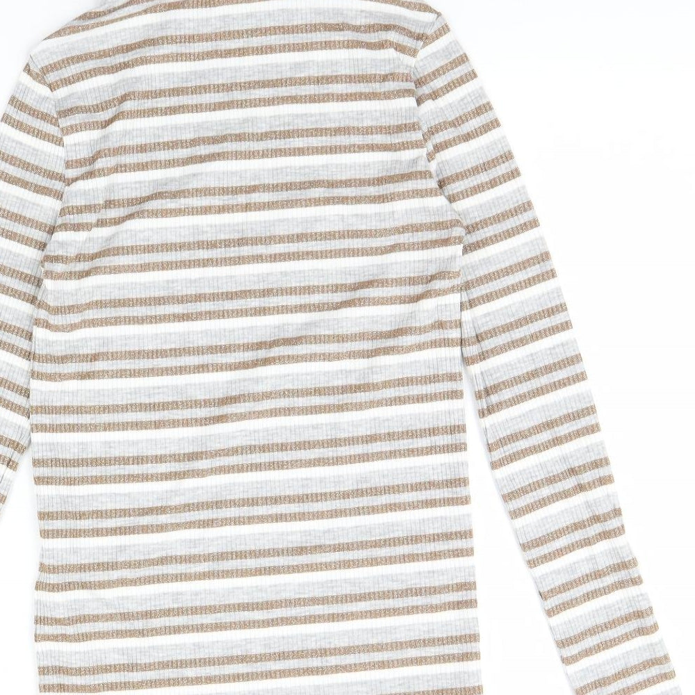Womens UK Size 6 M&S Beige Pullover Jumper