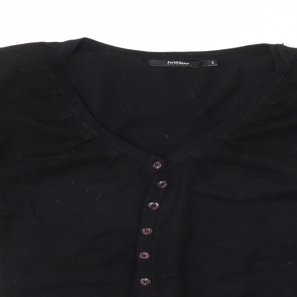 Womens UK Size S In wear Black Cardigan Jumper