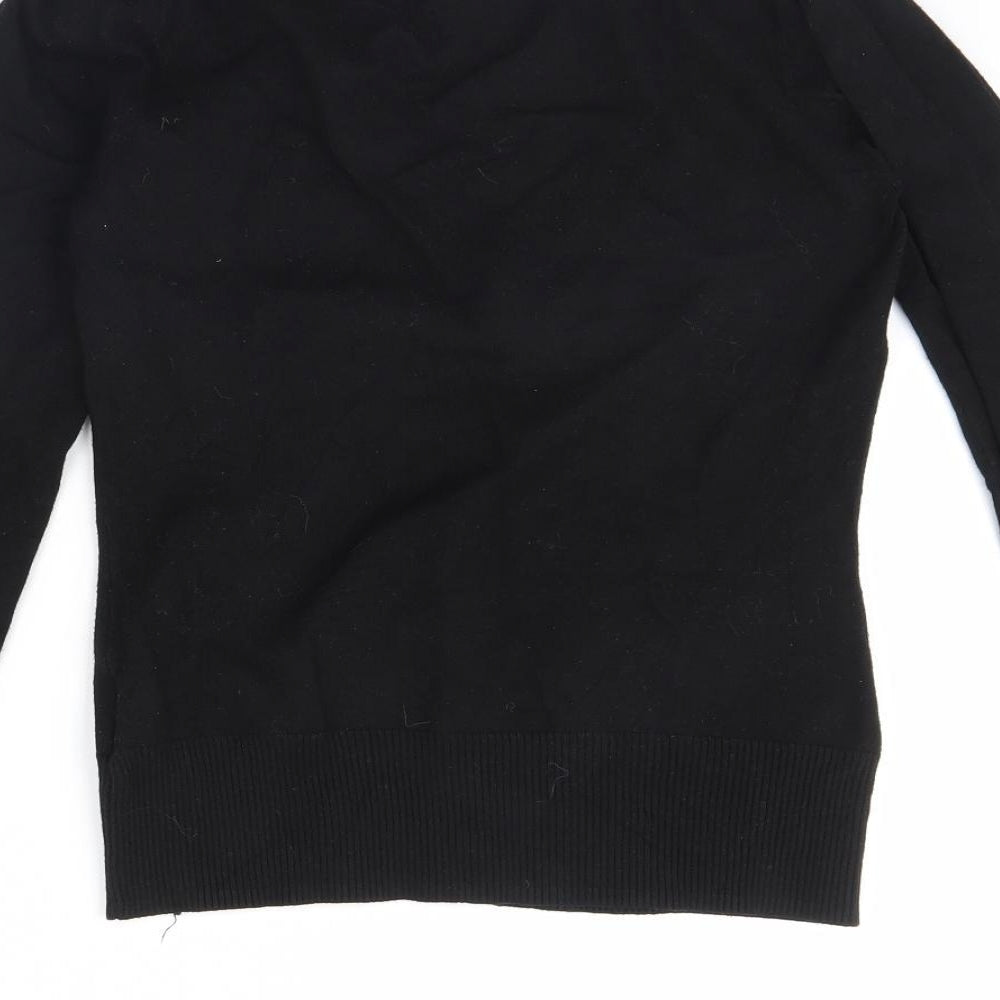 Womens UK Size S In wear Black Cardigan Jumper