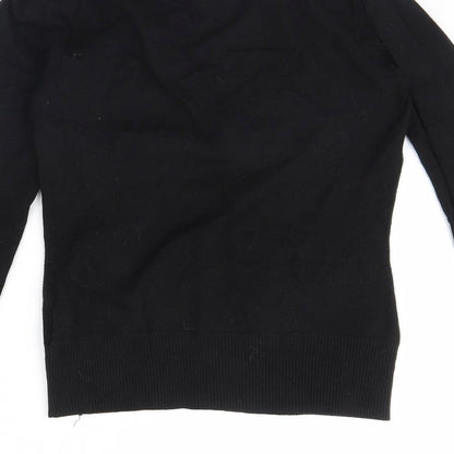 Womens UK Size S In wear Black Cardigan Jumper