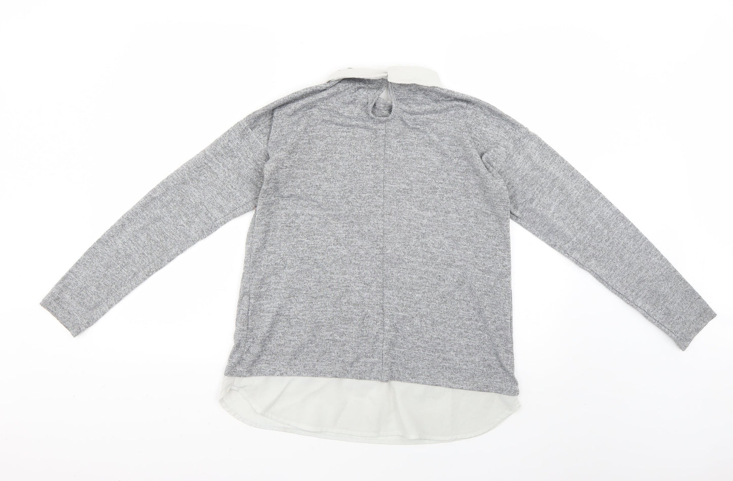 Womens UK Size 12 Atmosphere Grey Basic Blouse