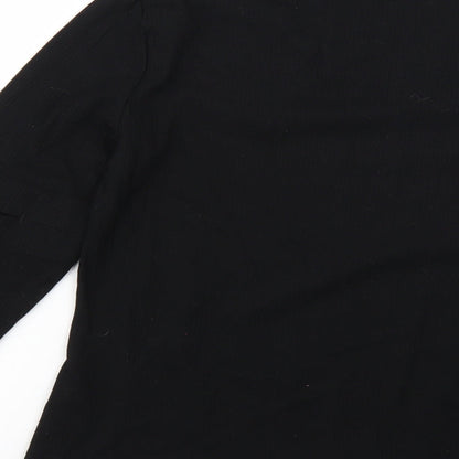 Womens UK Size 16 NEXT Black Basic T-Shirt