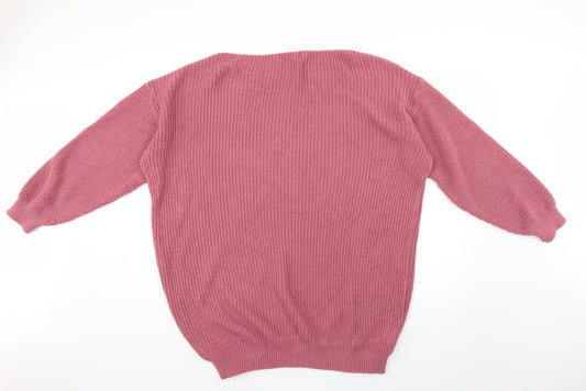 Womens UK Size 10 In the Style Pink Pullover Jumper