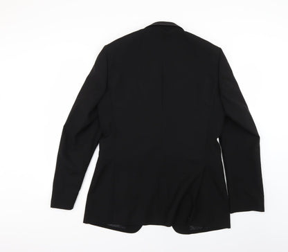 Mens UK Size 40 Preworn Regular Black Suit Jacket