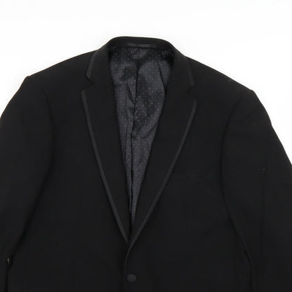 Mens UK Size 40 Preworn Regular Black Suit Jacket