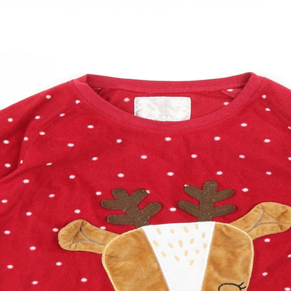 for your perfect Christmas Womens Red Polka Dot  Top Pyjama Top Size 8  - Christmas