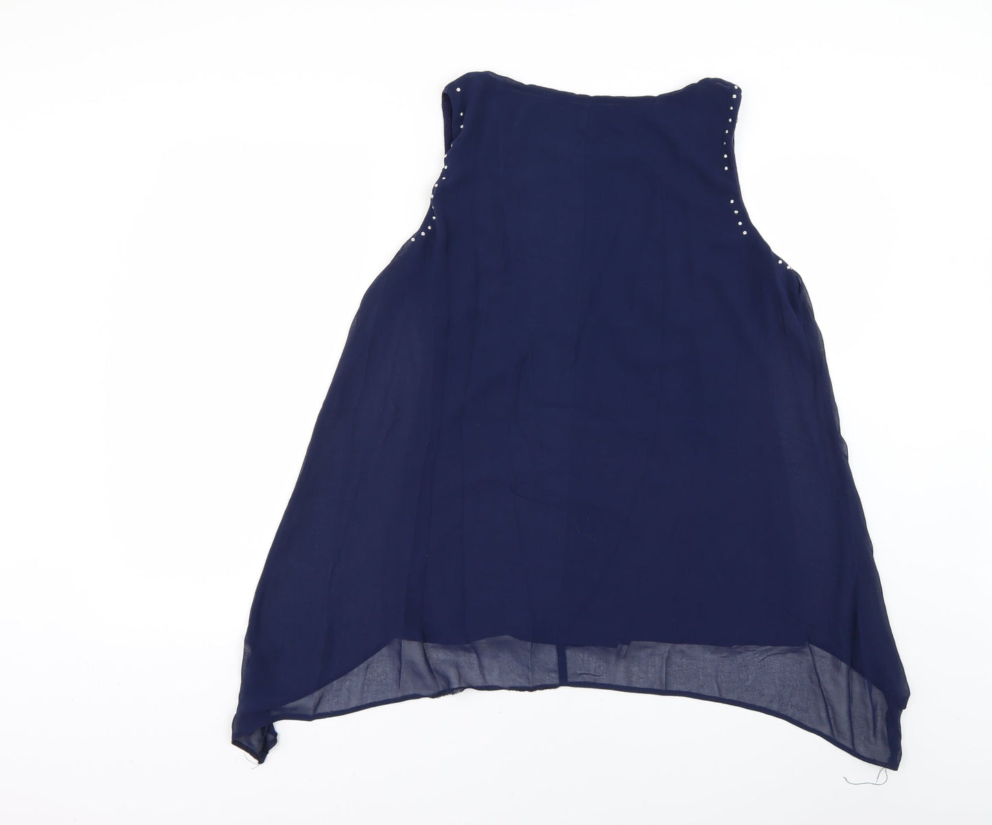 Womens UK Size M Wallis Blue Basic Blouse