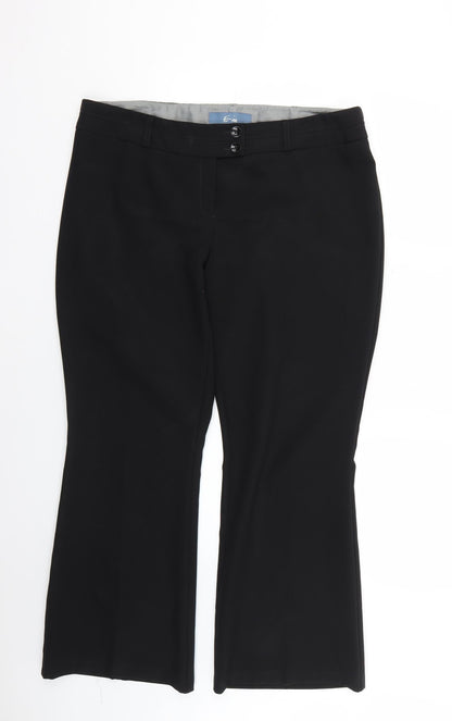 Womens UK Size 16 evie Regular Fit  Black Trousers