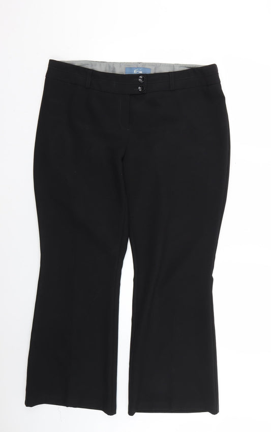 Womens UK Size 16 evie Regular Fit  Black Trousers