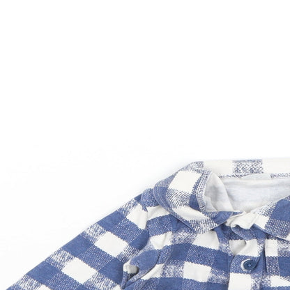 F&F Baby Multicoloured Check  Basic Button-Up Size 12 Months
