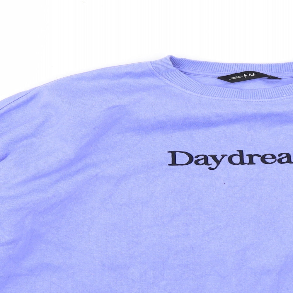 F&F Womens Purple   Pullover Jumper Size 12