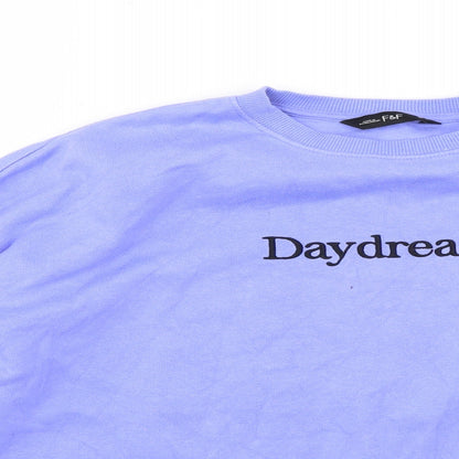 F&F Womens Purple   Pullover Jumper Size 12