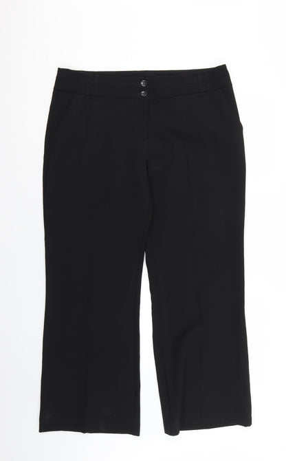 Womens UK Size 16 Atmosphere Regular Fit  Black Trousers