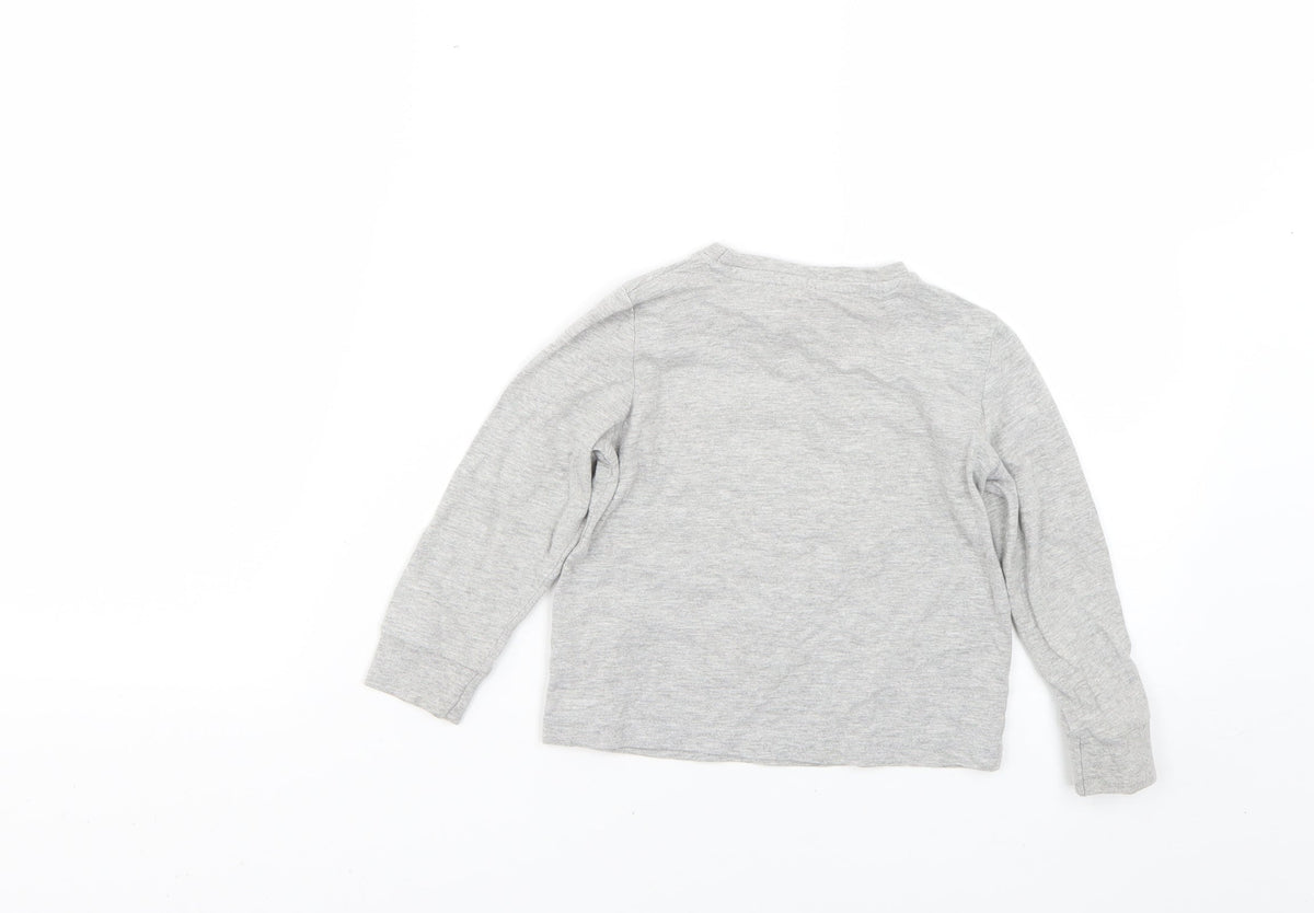 Back view of Thomas & Friends Baby Grey Basic T-Shirt, size 18-24, Months