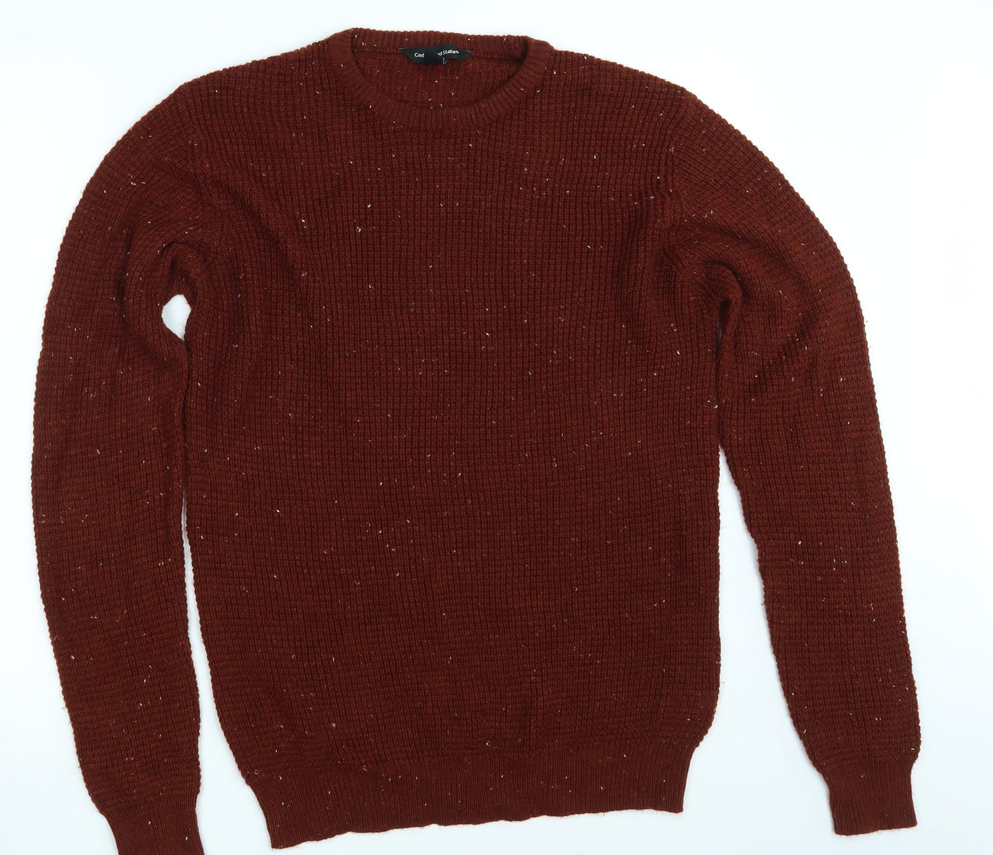 Cedar Wood State Mens Brown  Knit Pullover Jumper Size M