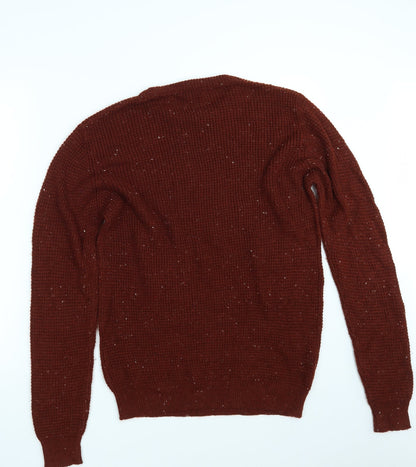 Cedar Wood State Mens Brown  Knit Pullover Jumper Size M