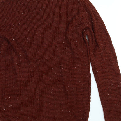 Cedar Wood State Mens Brown  Knit Pullover Jumper Size M