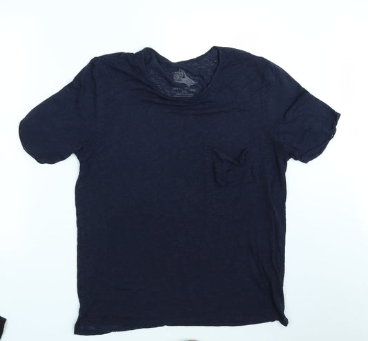 River Island Mens Blue Animal Print   T-Shirt Size L