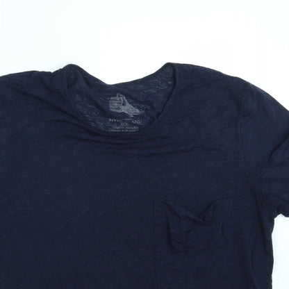 River Island Mens Blue Animal Print   T-Shirt Size L