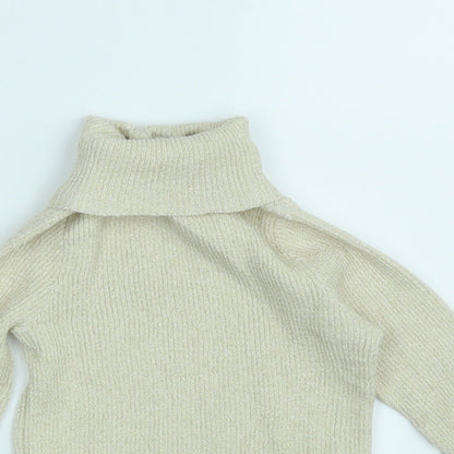 Primark Girls Gold   Pullover Jumper Size 6-7 Years
