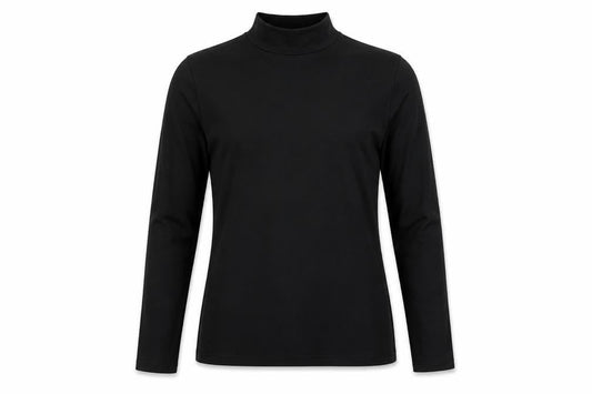 Front view of Asos women’s black pullover sweatshirt, size UK 14