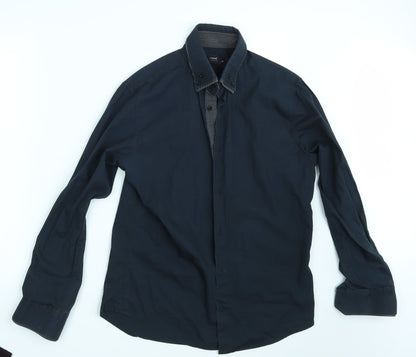 NEXT Mens Blue    Button-Up Size M